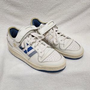 Adidas Forum 84 Low Sneakers White Blue Unisex Women 7 Men 6